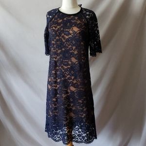 New ABS Blue lace dress